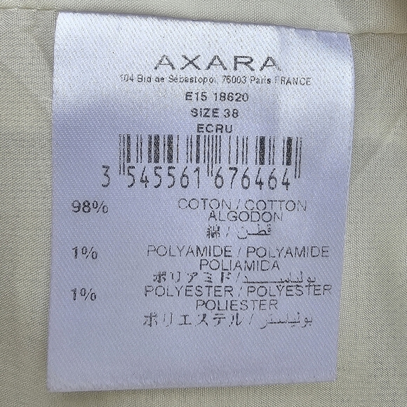 AXARA Paris Ecru Tweed Fray Hem Mini Skirt Size 38/M US - Picture 6 of 8